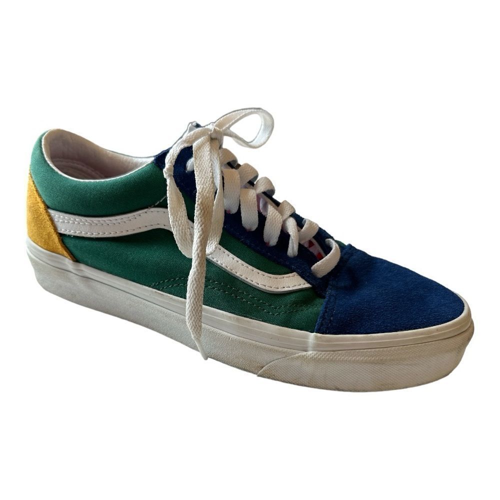VANS Unisex Yacht Club Old Skool Classic Suede Sneakers Multi-Color Size M5.5/W7